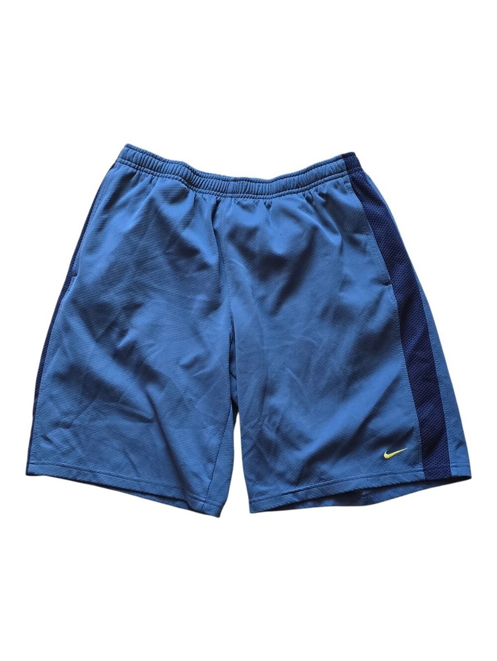 Nike Men’s Blue Dri-fit Athletic Shorts - 2 Side& 1 back Zip Pocket - Large